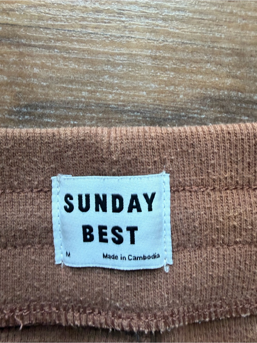 Sunday Best Ribbed Lounge Pants - Rust - Picture 3 of 3